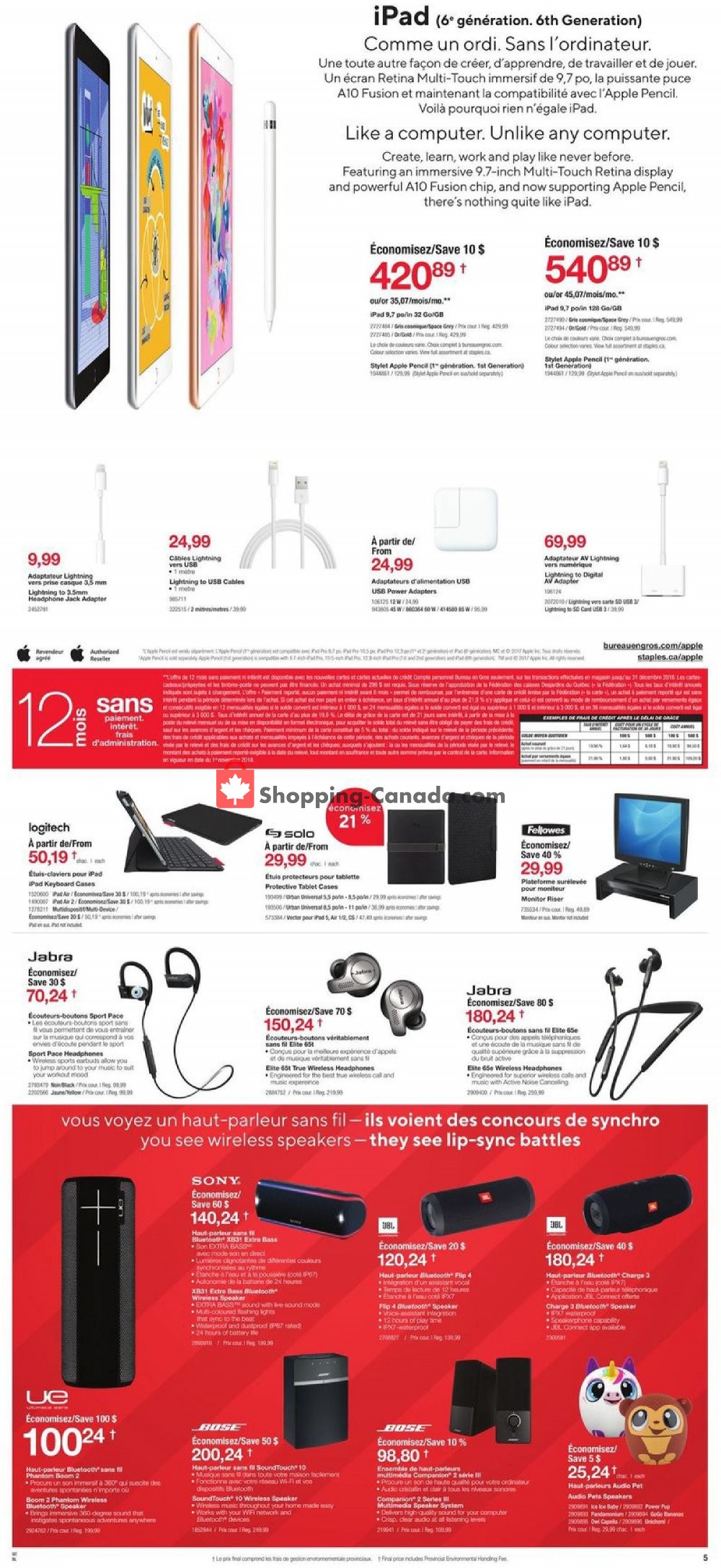 Staples flyer from Wednesday December 5, 2018 to Tuesday December 11, 2018 - page 5