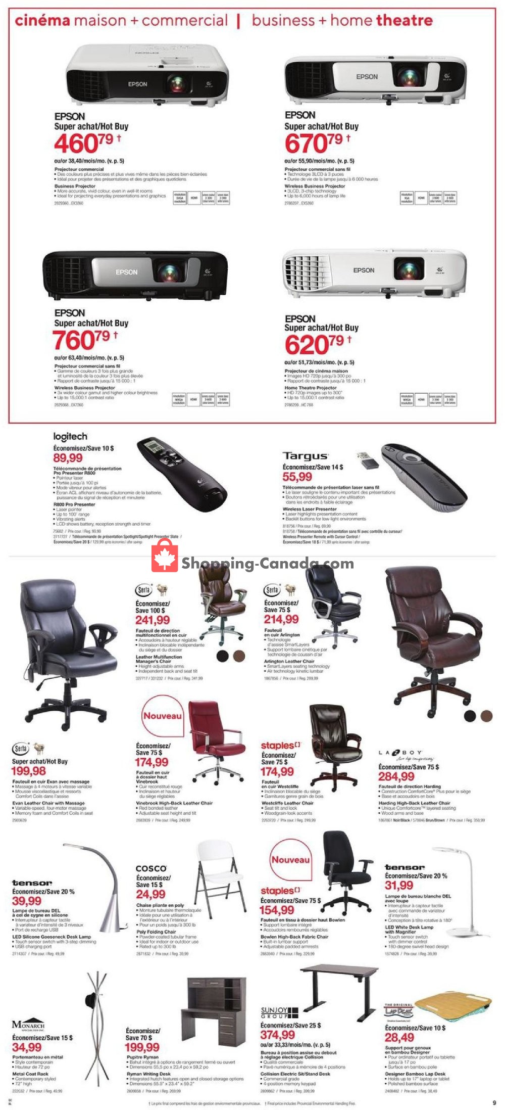 Staples flyer from Wednesday December 5, 2018 to Tuesday December 11, 2018 - page 9