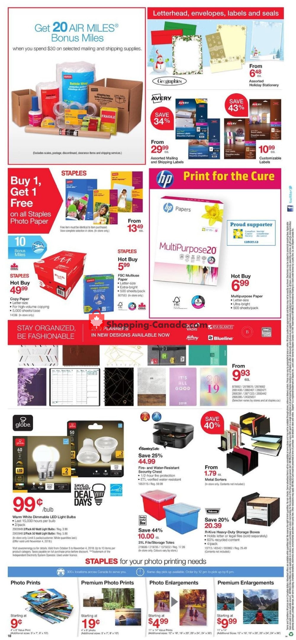 Staples flyer from Wednesday October 24, 2018 to Tuesday November 6, 2018 - page 12