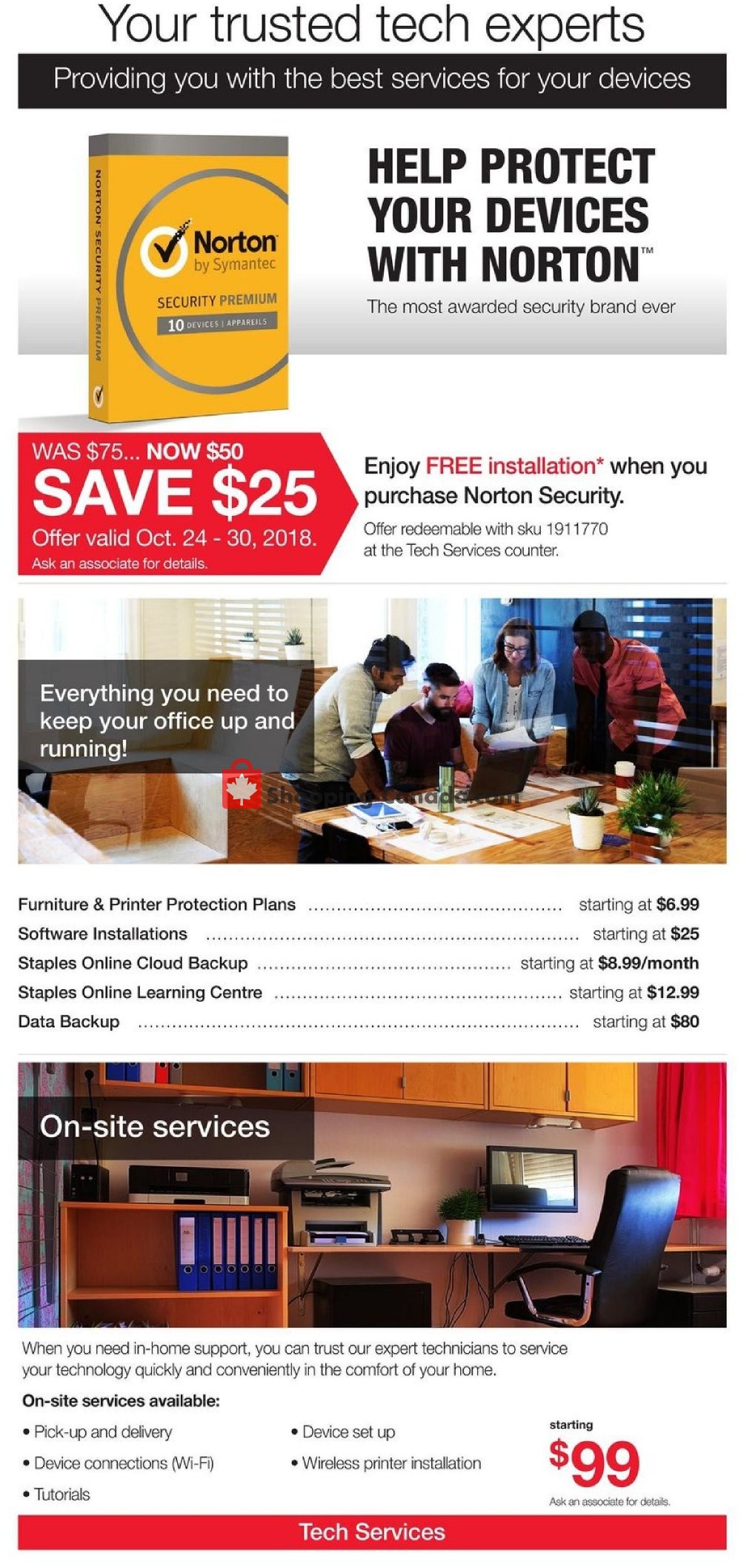 Staples flyer from Wednesday October 24, 2018 to Tuesday November 6, 2018 - page 15