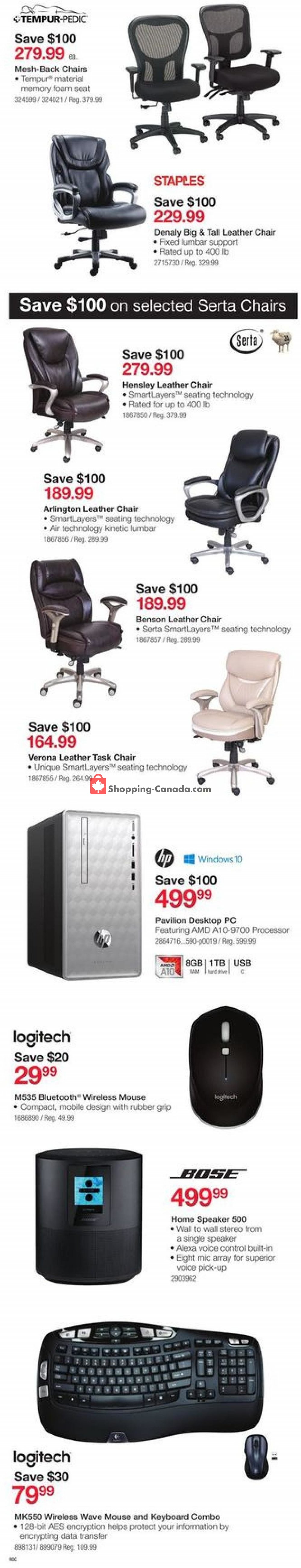 Staples flyer from Wednesday October 24, 2018 to Tuesday November 6, 2018 - page 2