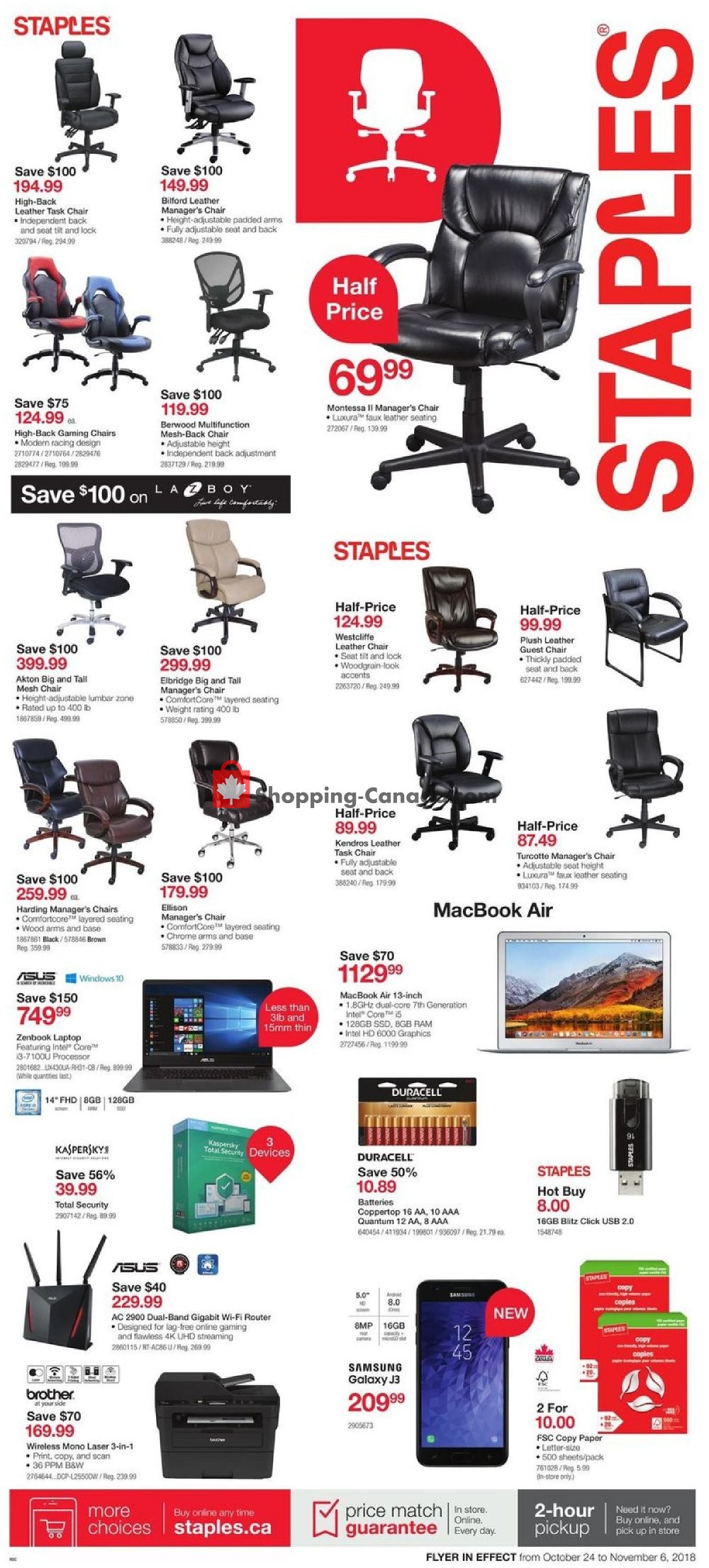Staples flyer from Wednesday October 24, 2018 to Tuesday November 6, 2018 - page 3