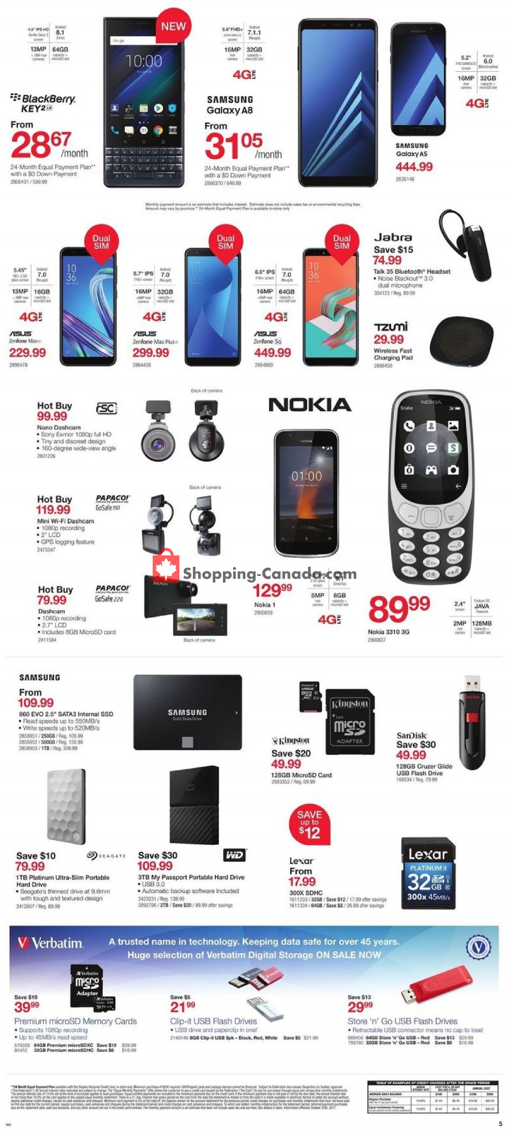 Staples flyer from Wednesday October 24, 2018 to Tuesday November 6, 2018 - page 7