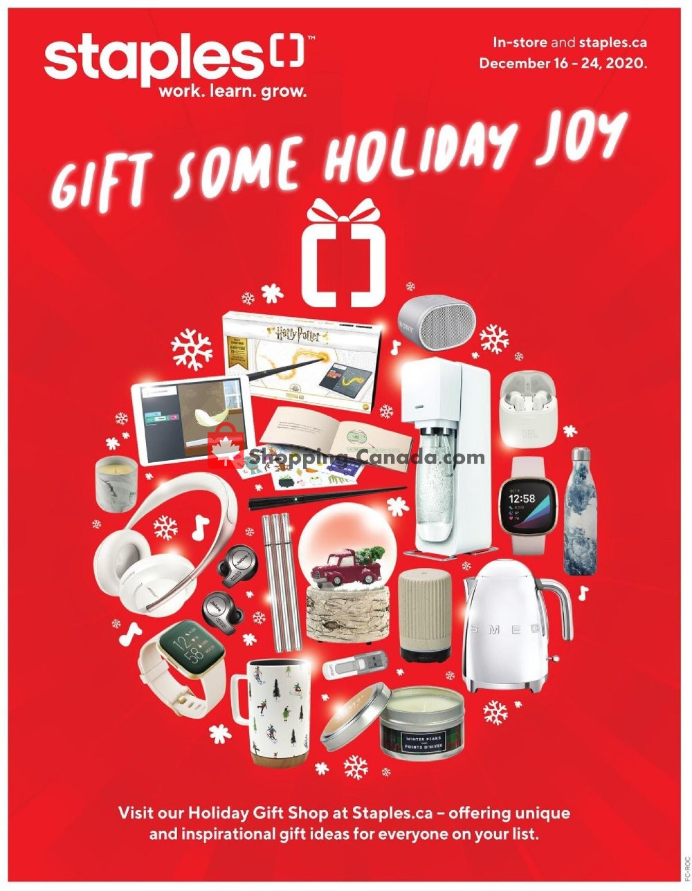 Staples flyer from Wednesday December 16, 2020 to Thursday December 24, 2020 - page 1