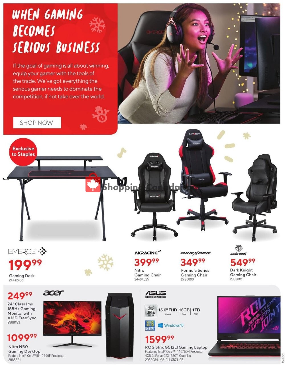 Staples flyer from Wednesday December 16, 2020 to Thursday December 24, 2020 - page 10