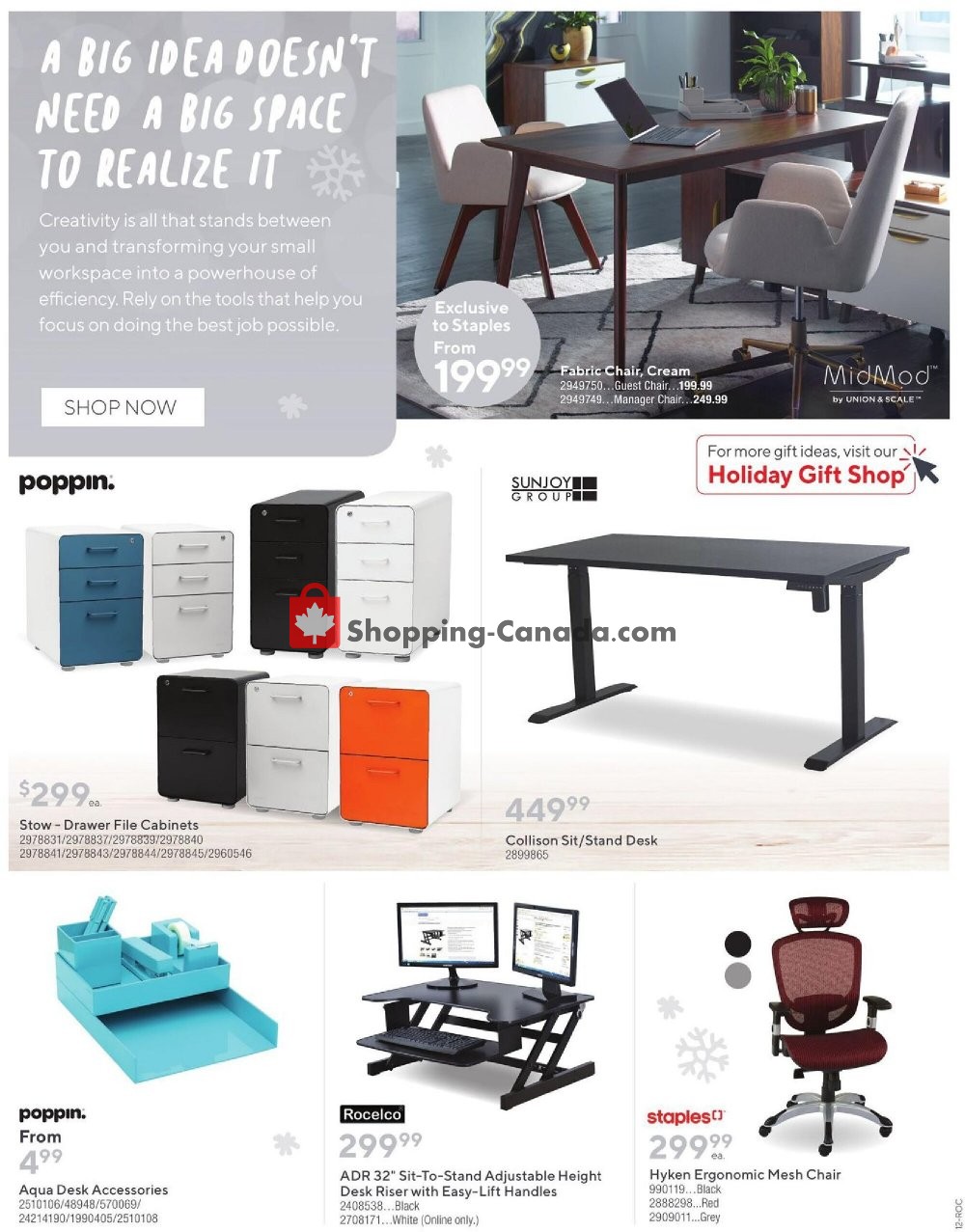 Staples flyer from Wednesday December 16, 2020 to Thursday December 24, 2020 - page 12