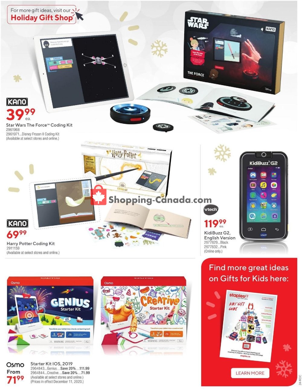 Staples flyer from Wednesday December 16, 2020 to Thursday December 24, 2020 - page 24