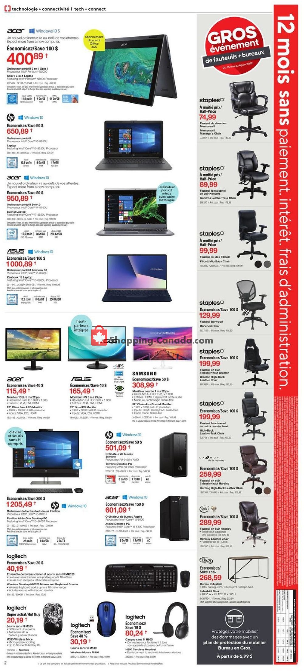 Staples flyer from Wednesday May 15, 2019 to Tuesday May 28, 2019 - page 3