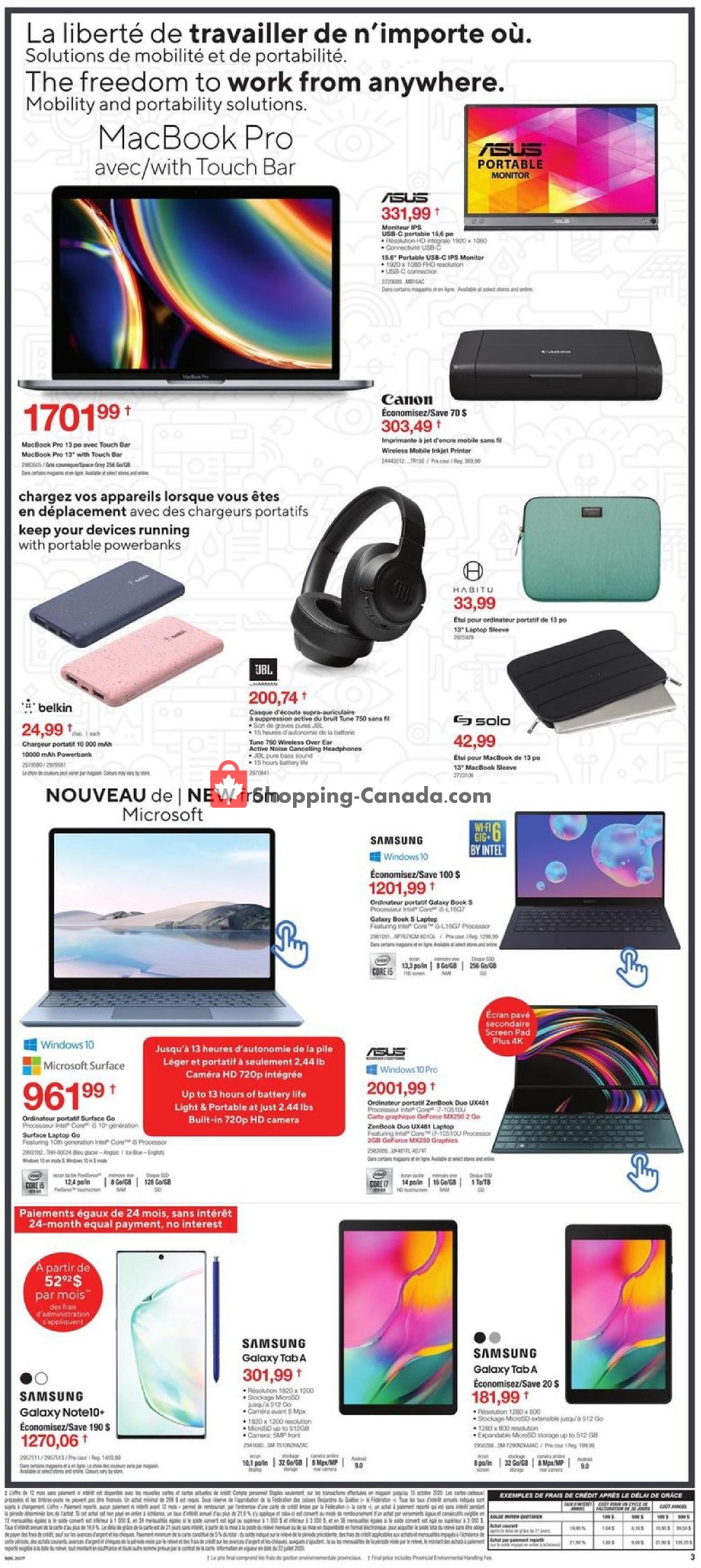 Staples flyer from Wednesday October 14, 2020 to Tuesday October 20, 2020 - page 3