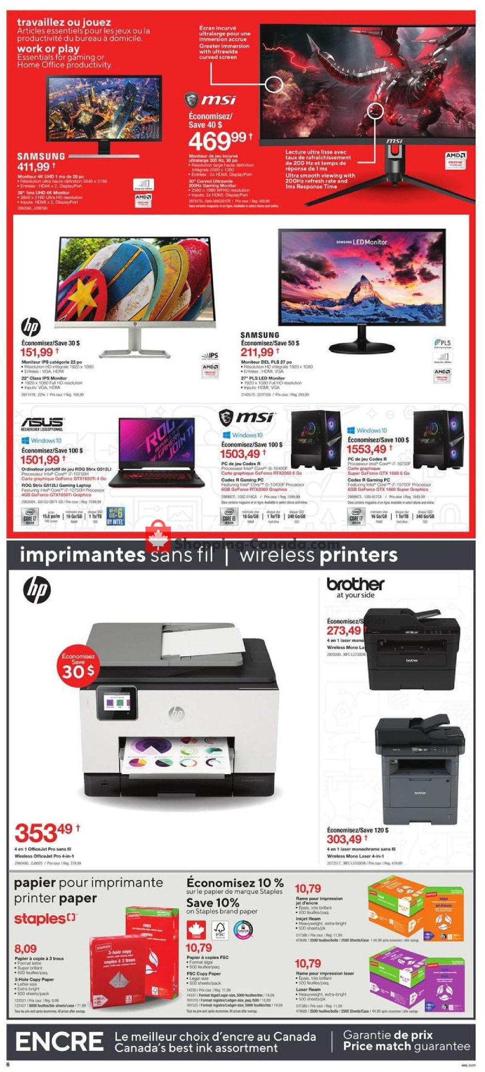 Staples flyer from Wednesday October 14, 2020 to Tuesday October 20, 2020 - page 6