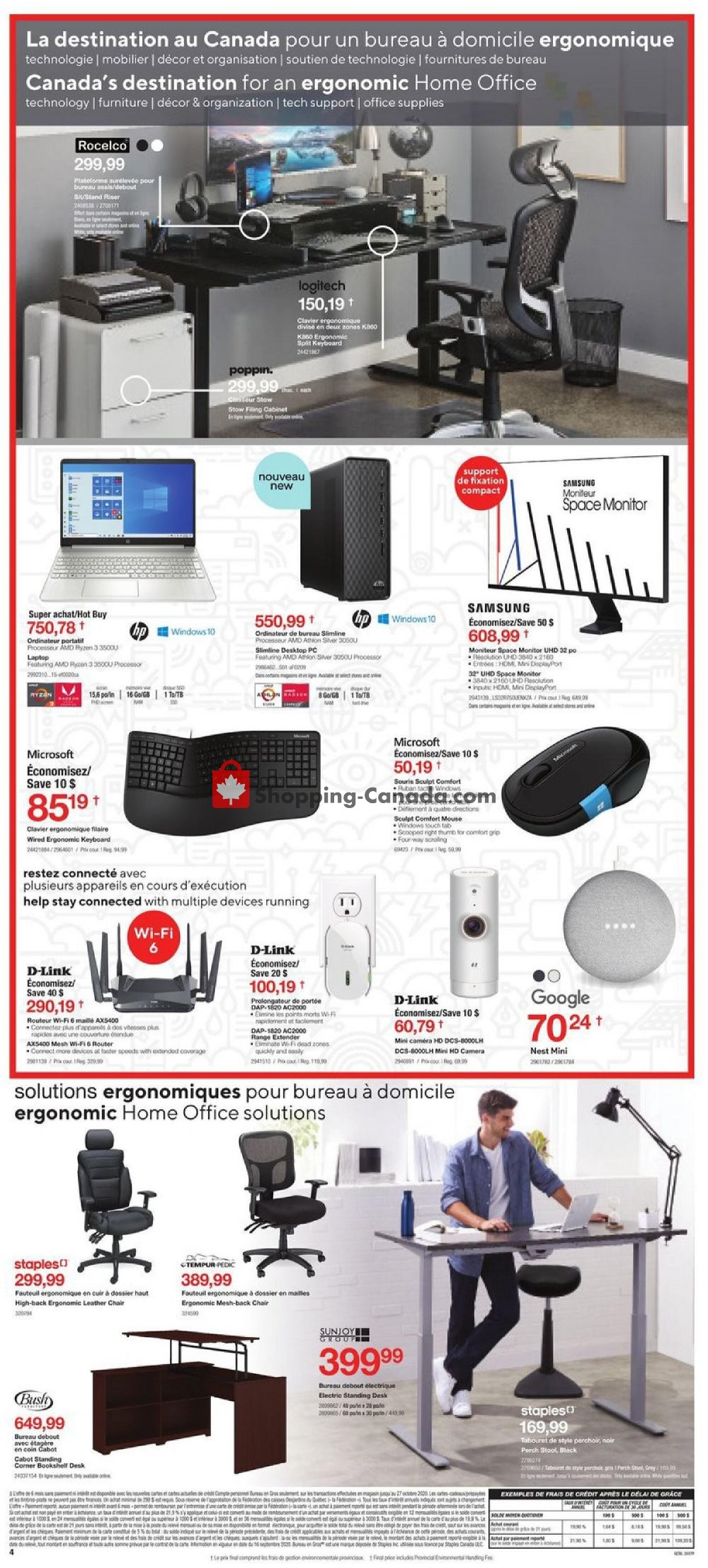 Staples flyer from Wednesday October 14, 2020 to Tuesday October 20, 2020 - page 4
