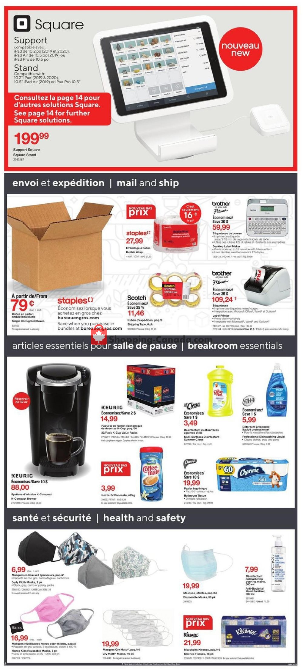 Staples flyer from Wednesday October 14, 2020 to Tuesday October 20, 2020 - page 8