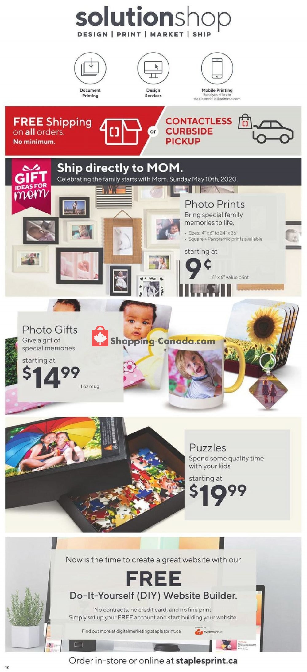 Staples flyer from Wednesday April 22, 2020 to Tuesday April 28, 2020 - page 12