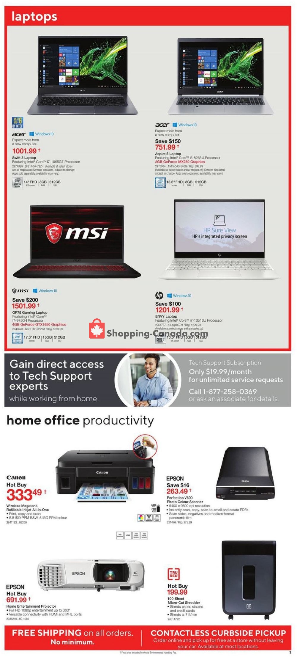 Staples flyer from Wednesday April 22, 2020 to Tuesday April 28, 2020 - page 3