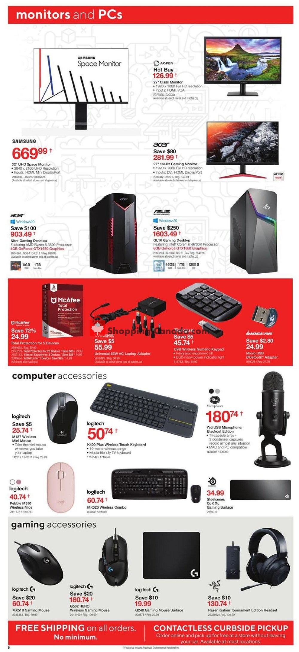 Staples flyer from Wednesday April 22, 2020 to Tuesday April 28, 2020 - page 6