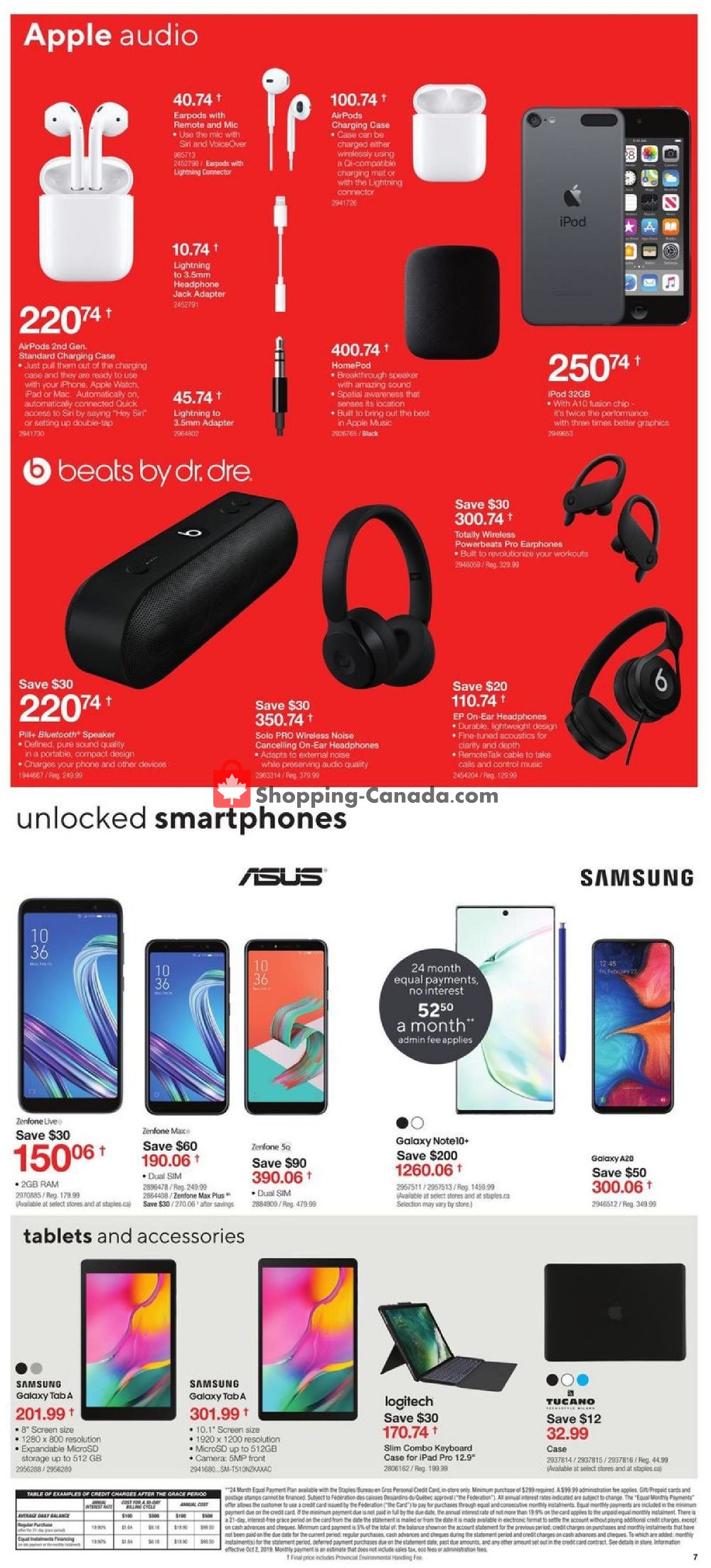 Staples flyer from Wednesday April 22, 2020 to Tuesday April 28, 2020 - page 7