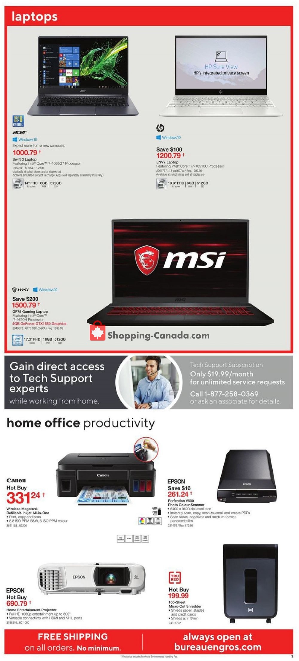 Staples flyer from Wednesday April 22, 2020 to Tuesday April 28, 2020 - page 3
