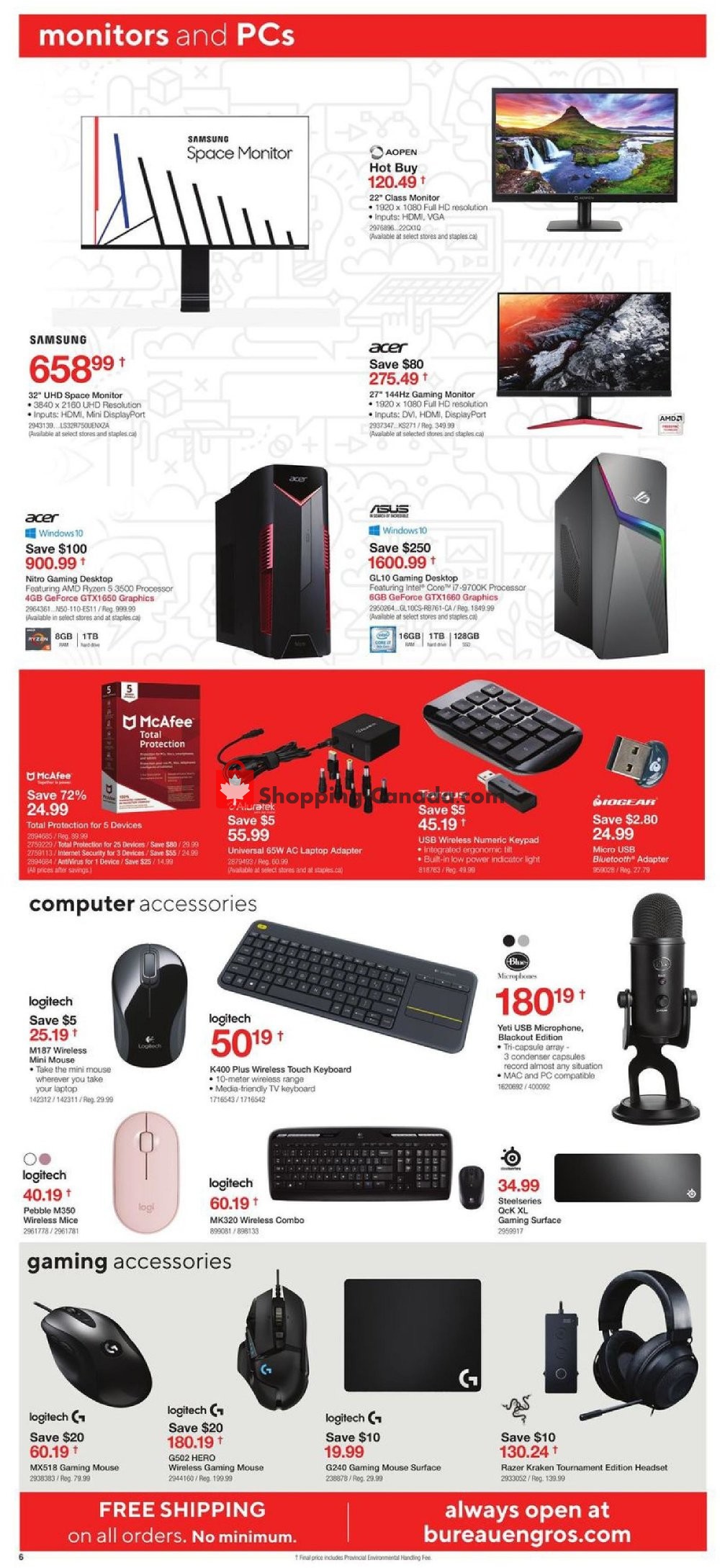 Staples flyer from Wednesday April 22, 2020 to Tuesday April 28, 2020 - page 6