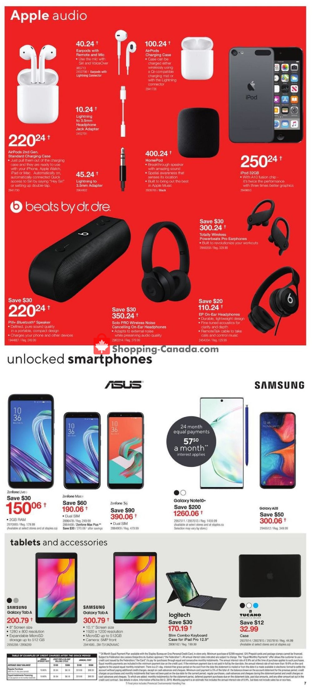 Staples flyer from Wednesday April 22, 2020 to Tuesday April 28, 2020 - page 7