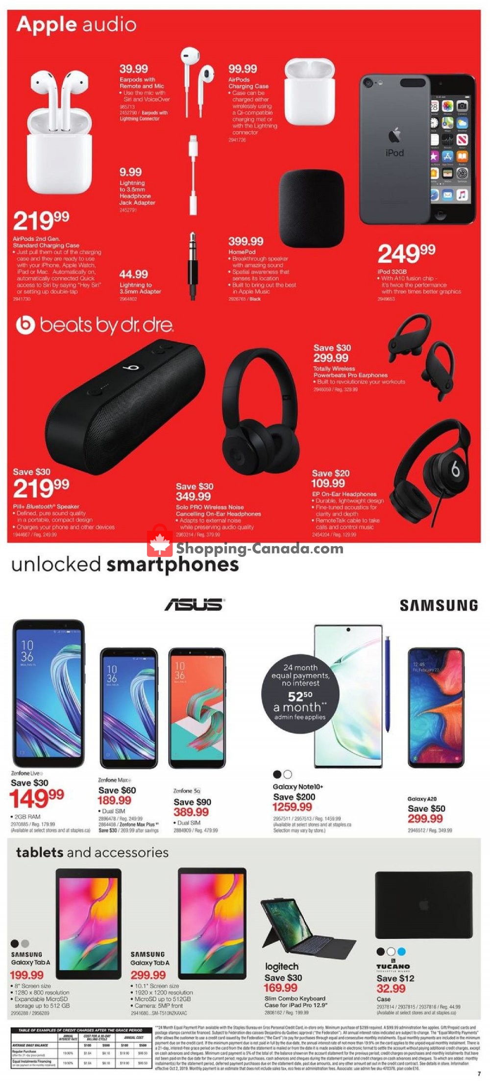 Staples flyer from Wednesday April 22, 2020 to Tuesday April 28, 2020 - page 7