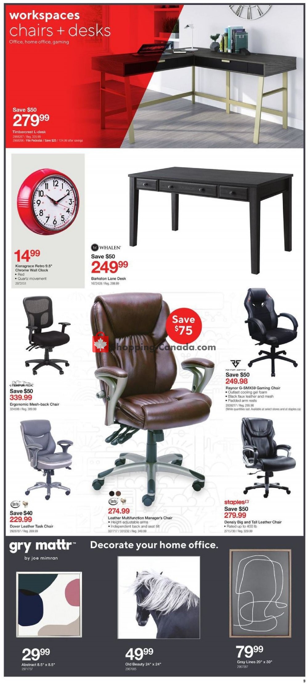 Staples flyer from Wednesday April 22, 2020 to Tuesday April 28, 2020 - page 9