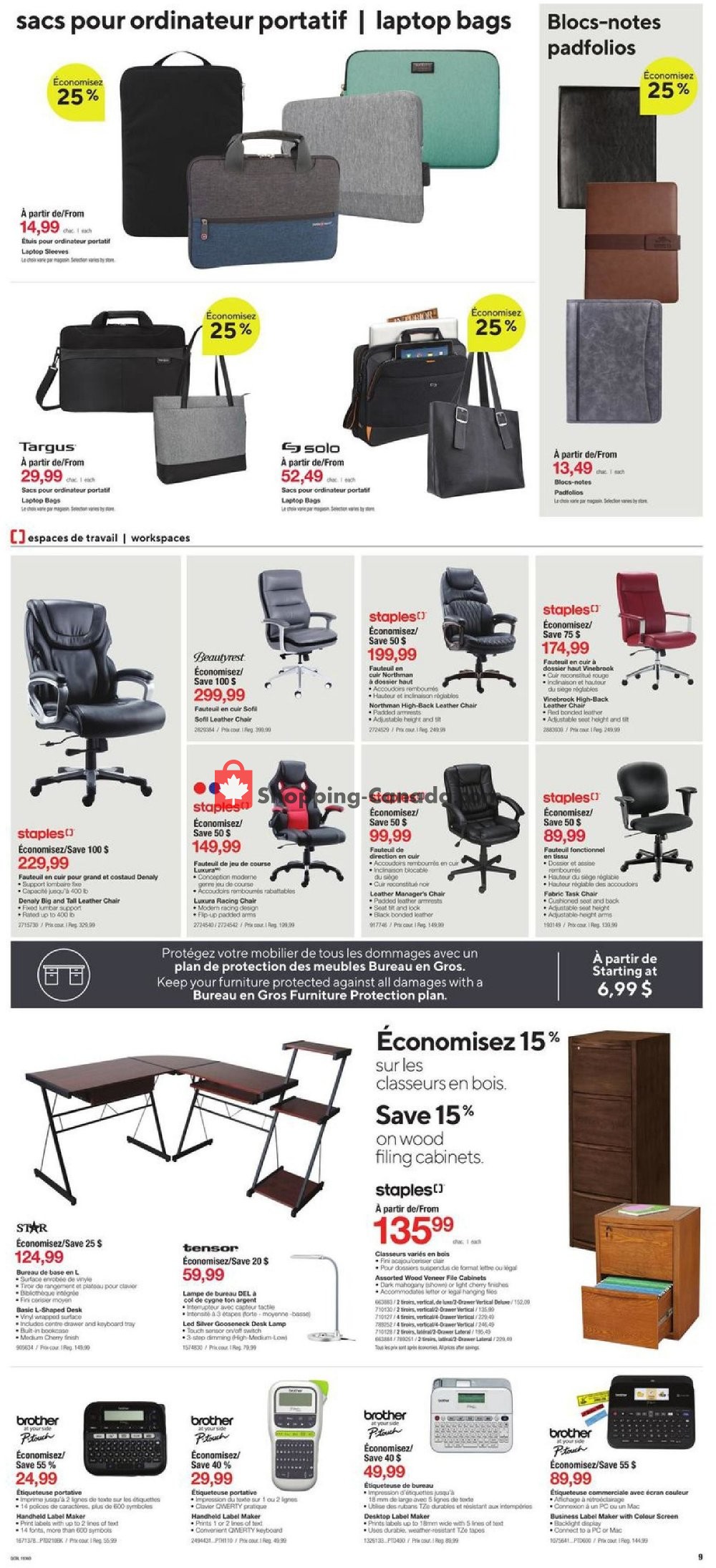 Staples flyer from Wednesday October 9, 2019 to Tuesday October 15, 2019 - page 10