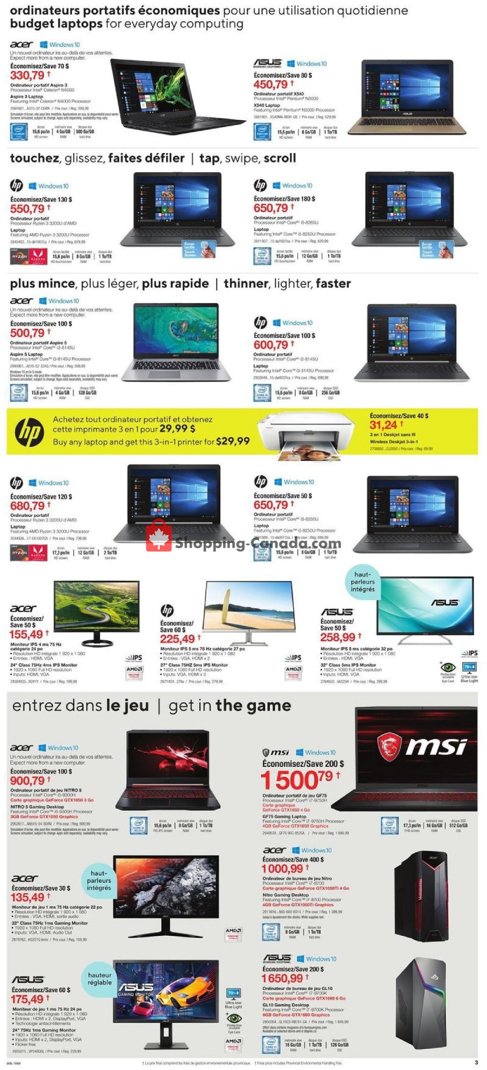 Staples flyer from Wednesday October 9, 2019 to Tuesday October 15, 2019 - page 4