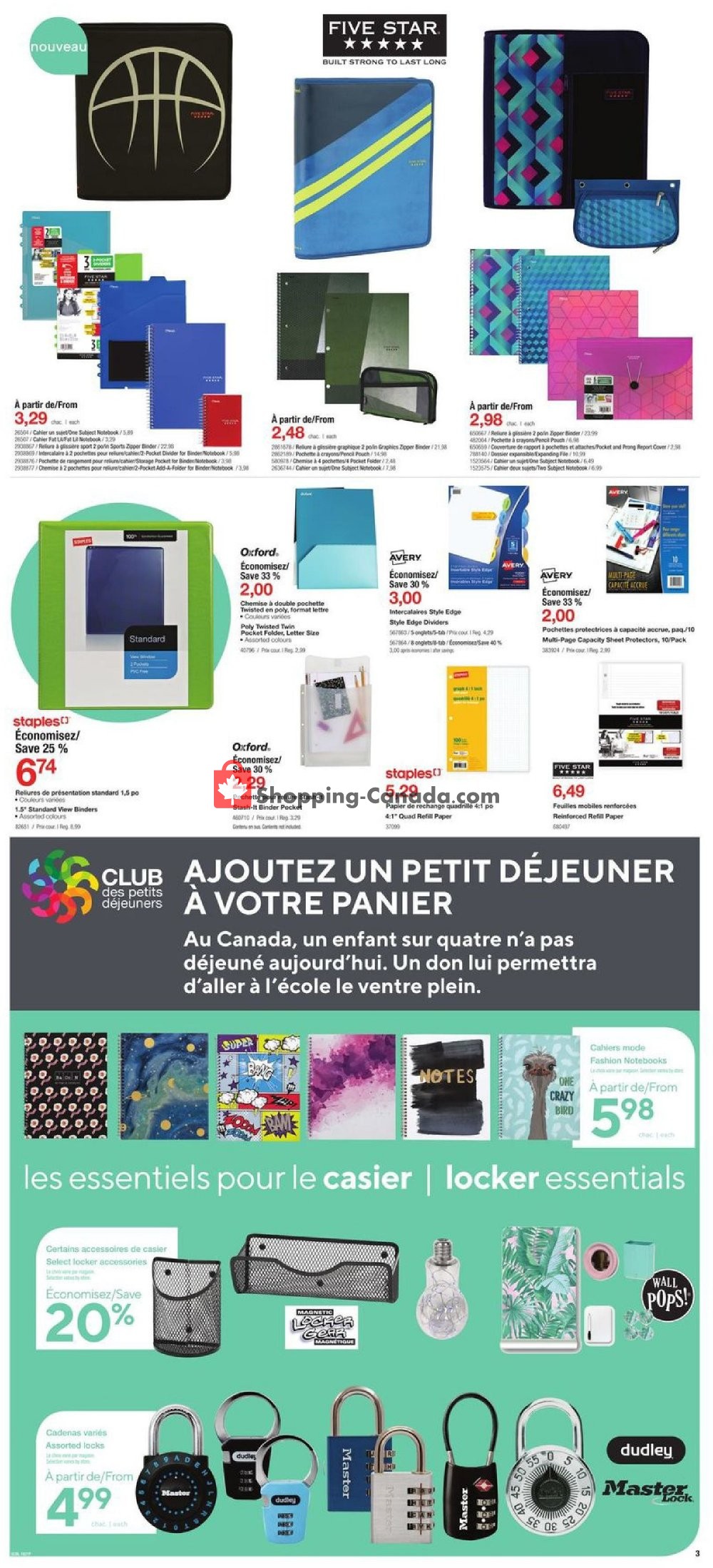 Staples flyer from Wednesday August 7, 2019 to Tuesday August 13, 2019 - page 3
