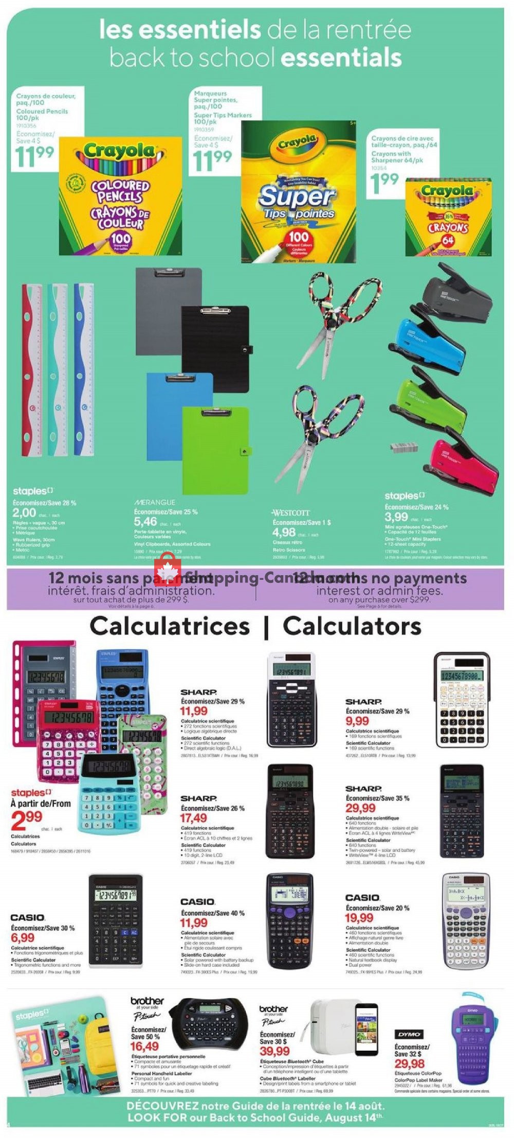 Staples flyer from Wednesday August 7, 2019 to Tuesday August 13, 2019 - page 4