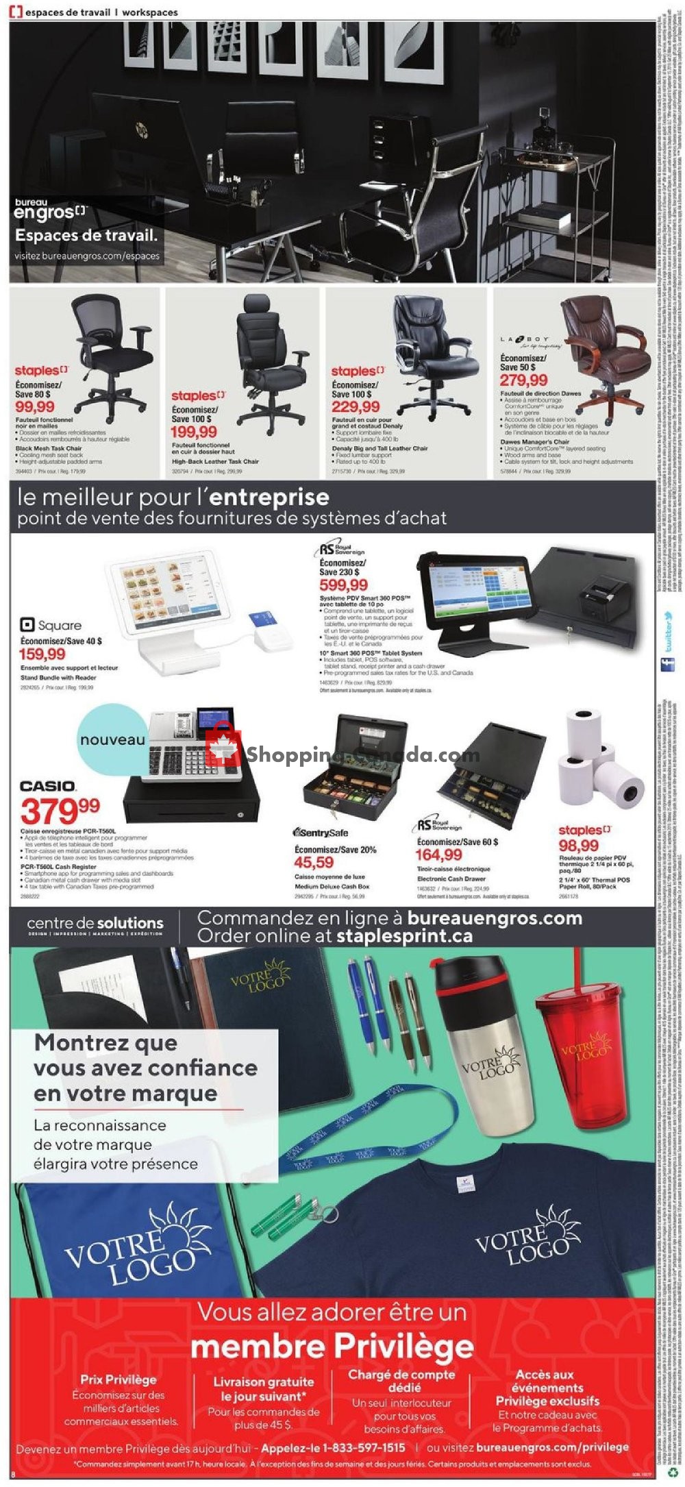 Staples flyer from Wednesday August 7, 2019 to Tuesday August 13, 2019 - page 8