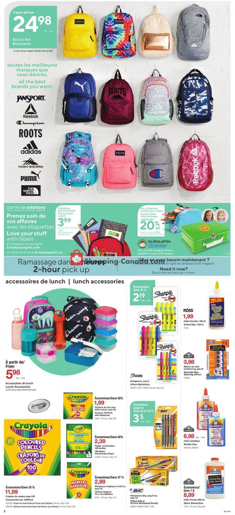 Staples flyer from Wednesday July 24, 2019 to Tuesday July 30, 2019 - page 2