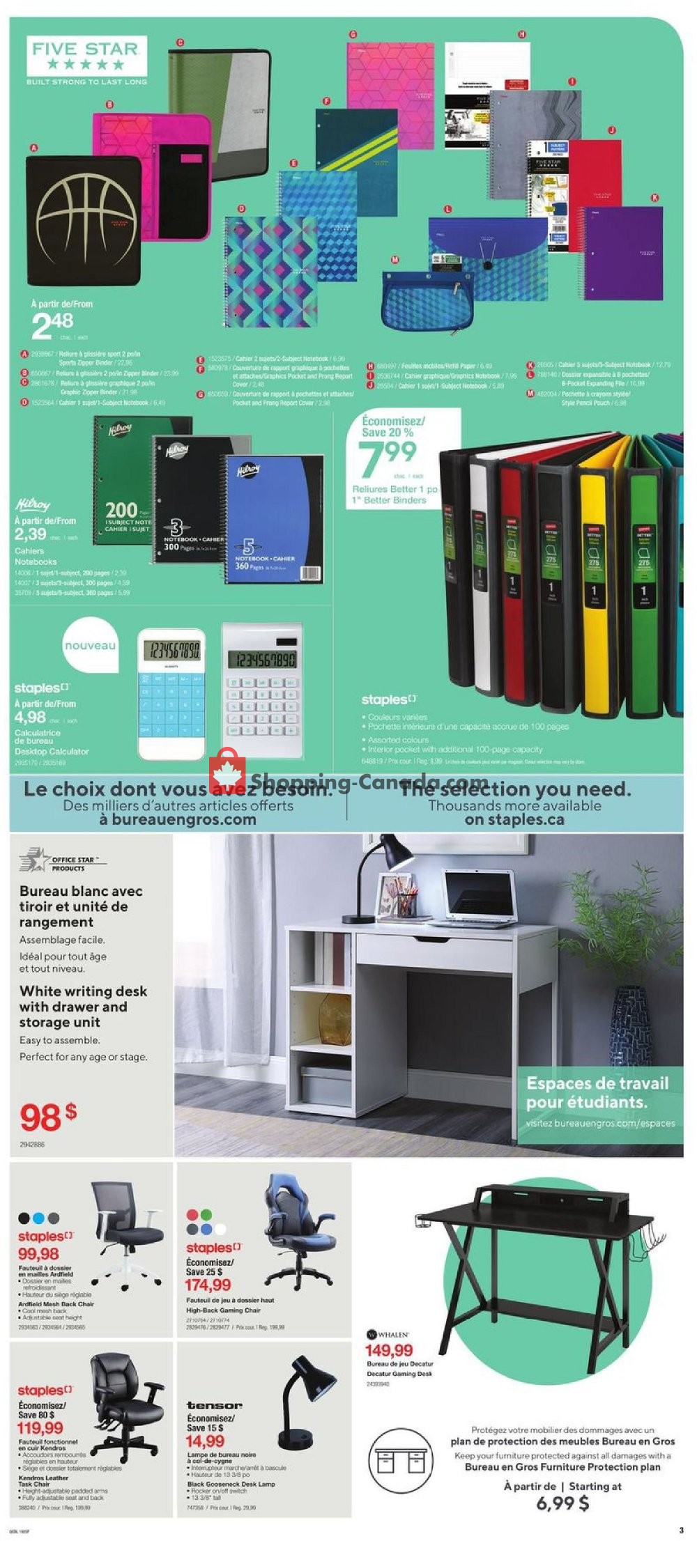 Staples flyer from Wednesday July 24, 2019 to Tuesday July 30, 2019 - page 3