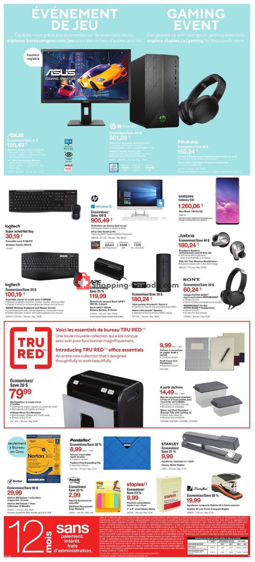 Staples flyer from Wednesday July 24, 2019 to Tuesday July 30, 2019 - page 5