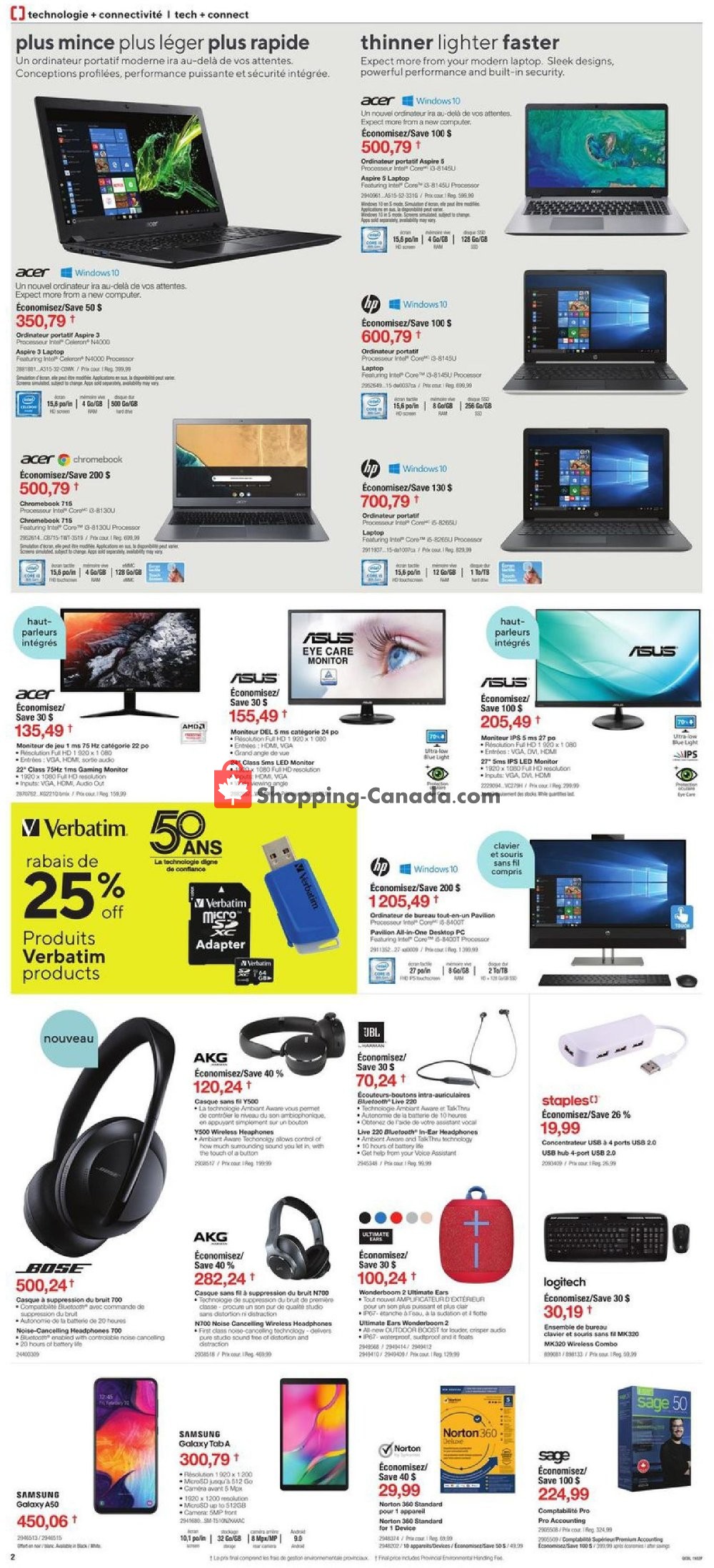 Staples flyer from Wednesday September 11, 2019 to Tuesday September 17, 2019 - page 2