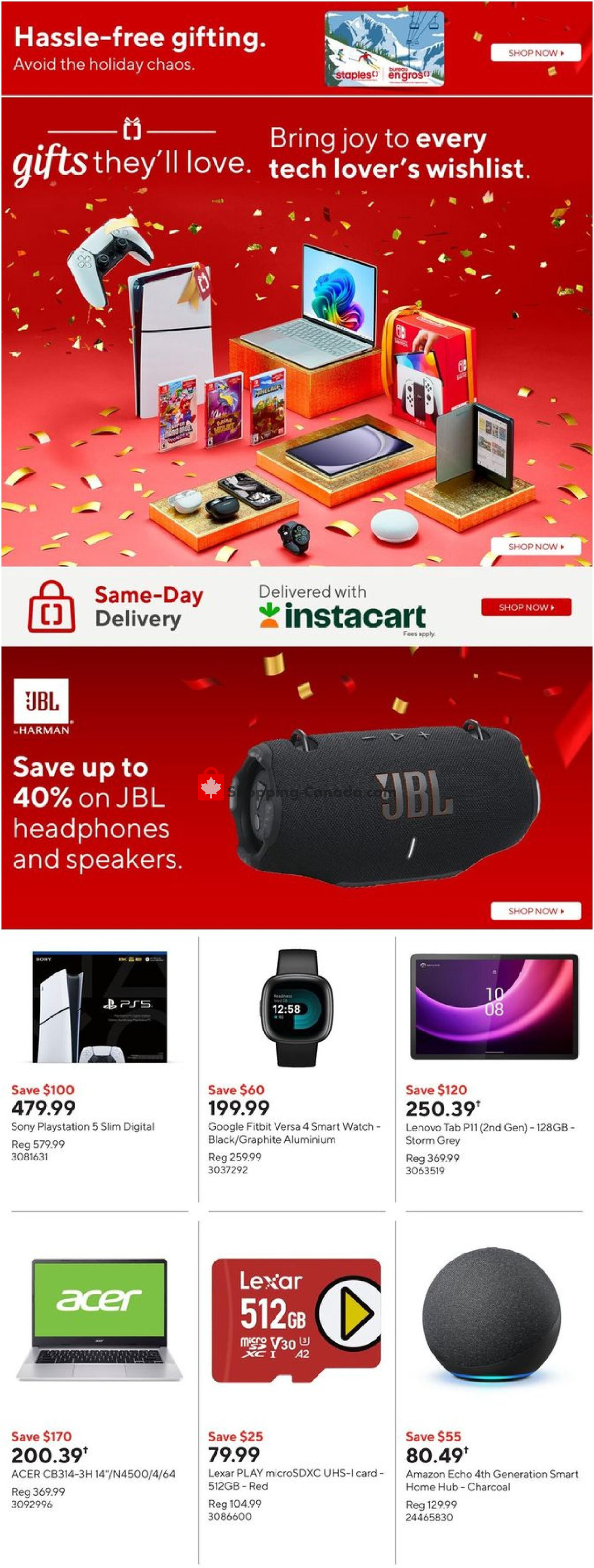 Staples flyer from Wednesday December 11, 2024 to Tuesday December 17, 2024 - page 11