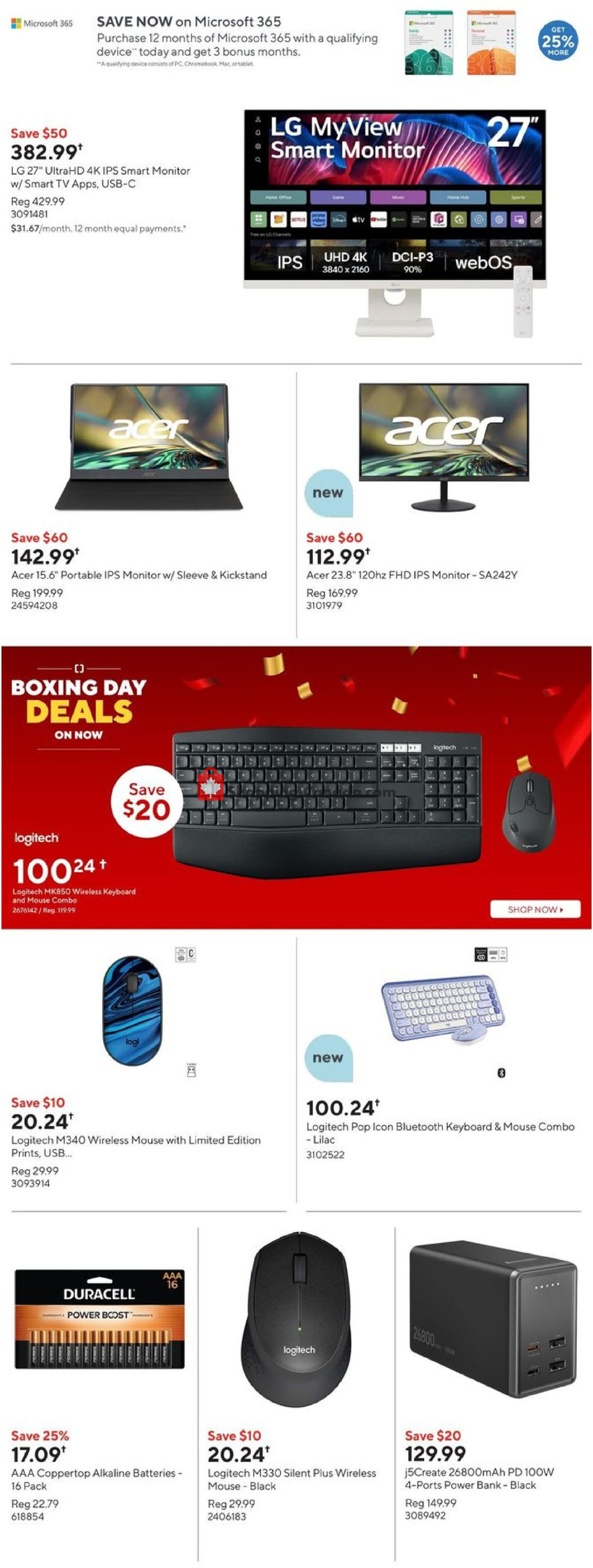 Staples flyer from Wednesday December 11, 2024 to Tuesday December 17, 2024 - page 14