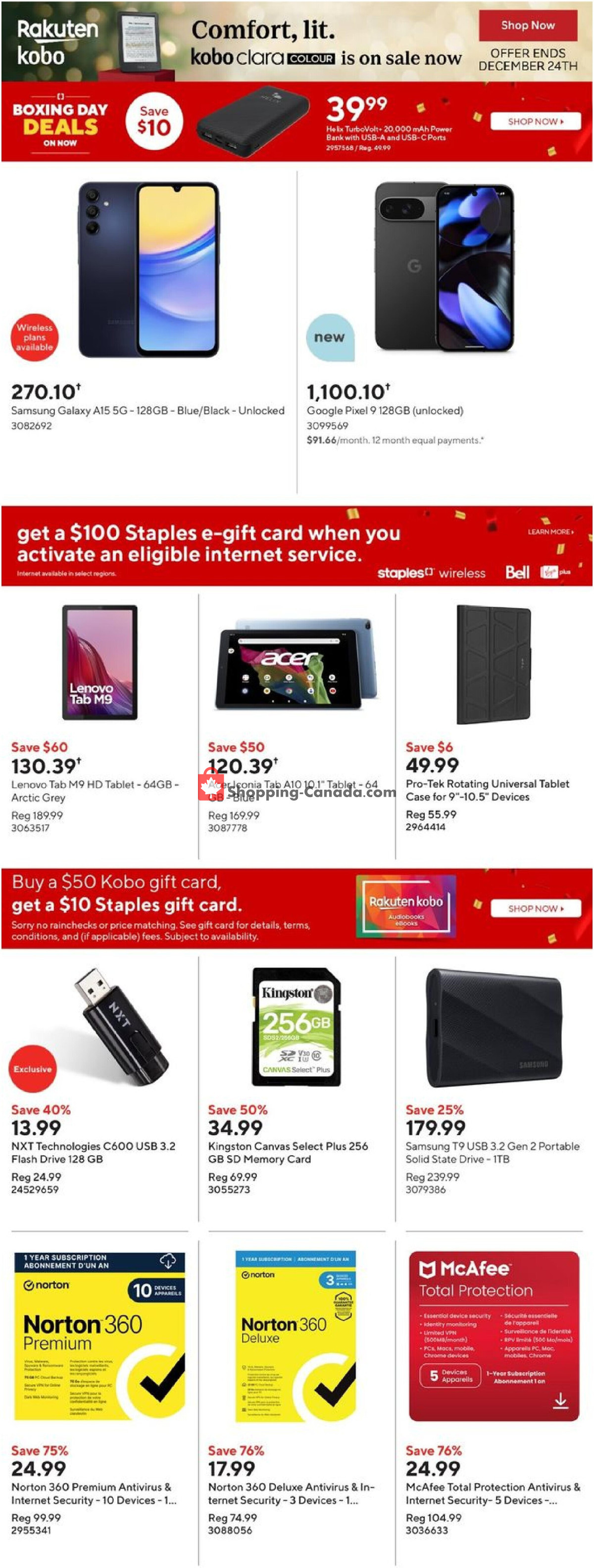 Staples flyer from Wednesday December 11, 2024 to Tuesday December 17, 2024 - page 16