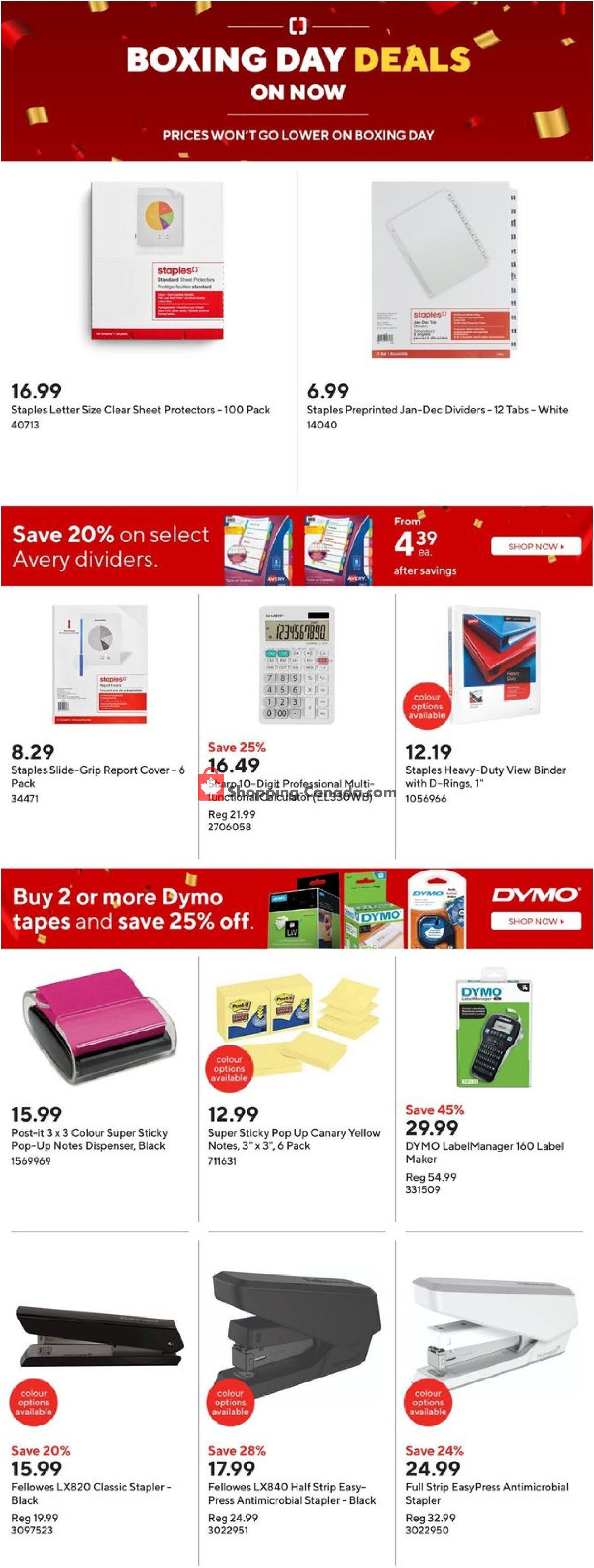 Staples flyer from Wednesday December 11, 2024 to Tuesday December 17, 2024 - page 25