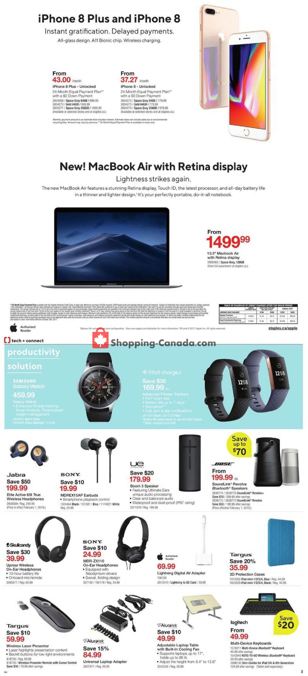 Staples flyer from Wednesday January 30, 2019 to Tuesday February 5, 2019 - page 3