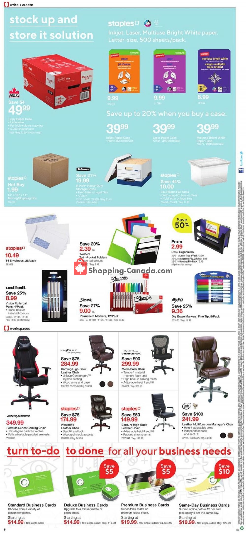 Staples flyer from Wednesday January 30, 2019 to Tuesday February 5, 2019 - page 6