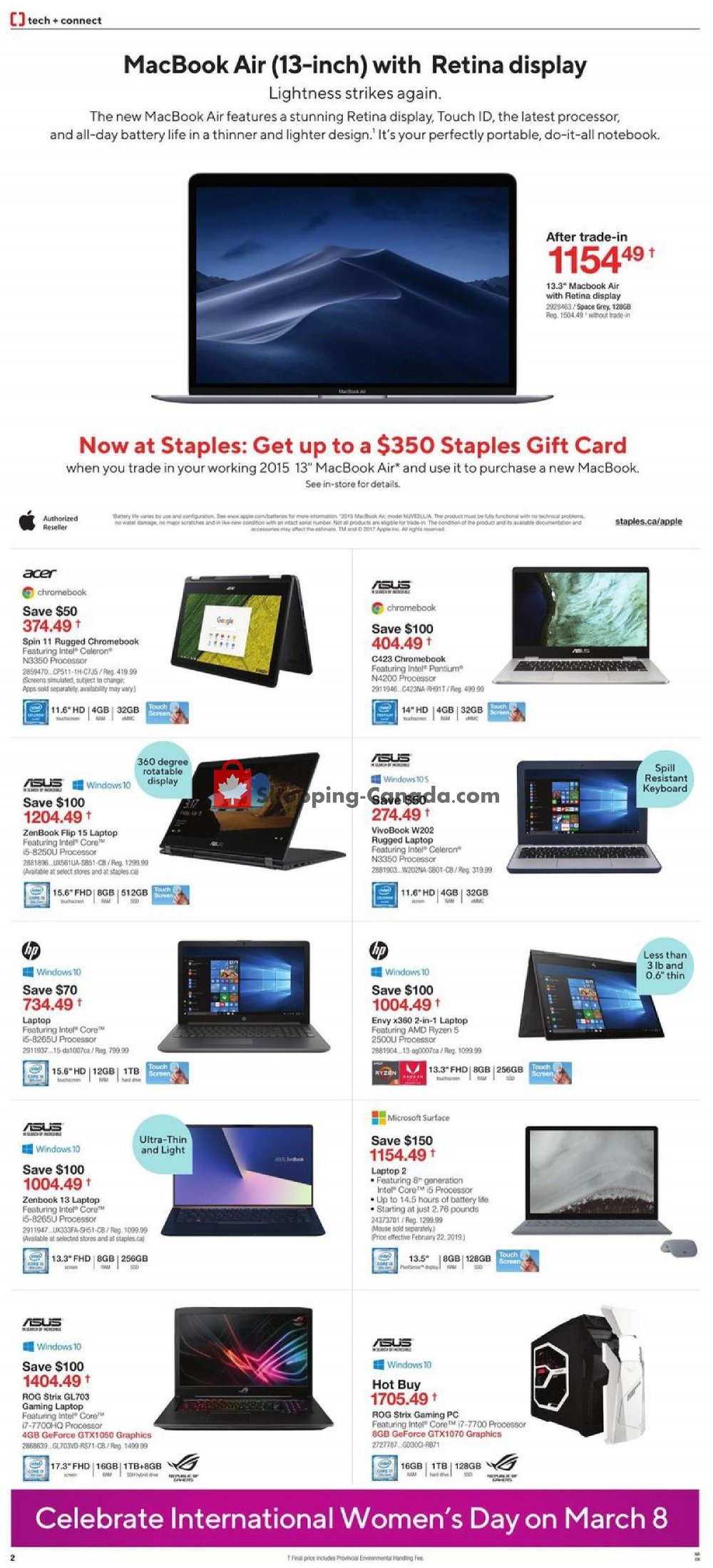 Staples flyer from Wednesday February 20, 2019 to Tuesday March 5, 2019 - page 2