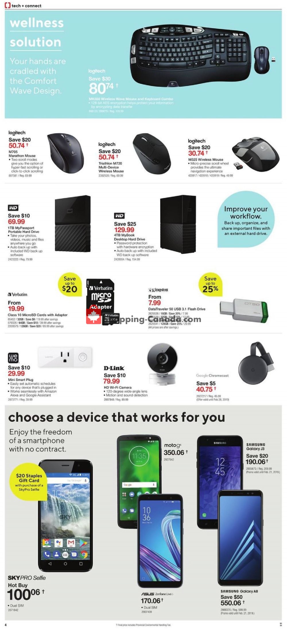 Staples flyer from Wednesday February 20, 2019 to Tuesday March 5, 2019 - page 4