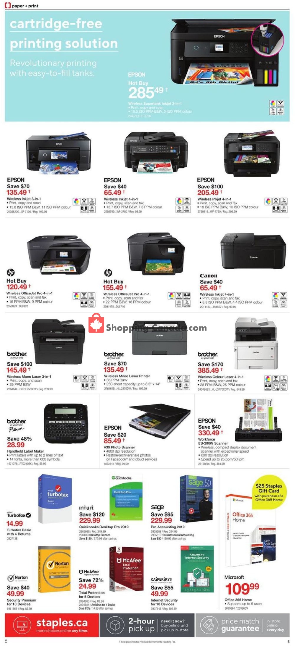 Staples flyer from Wednesday February 20, 2019 to Tuesday March 5, 2019 - page 5