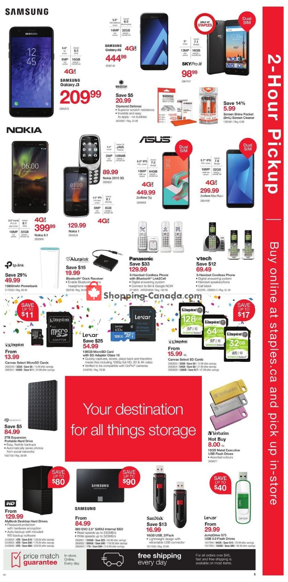 Staples flyer from Wednesday October 10, 2018 to Tuesday October 23, 2018 - page 5