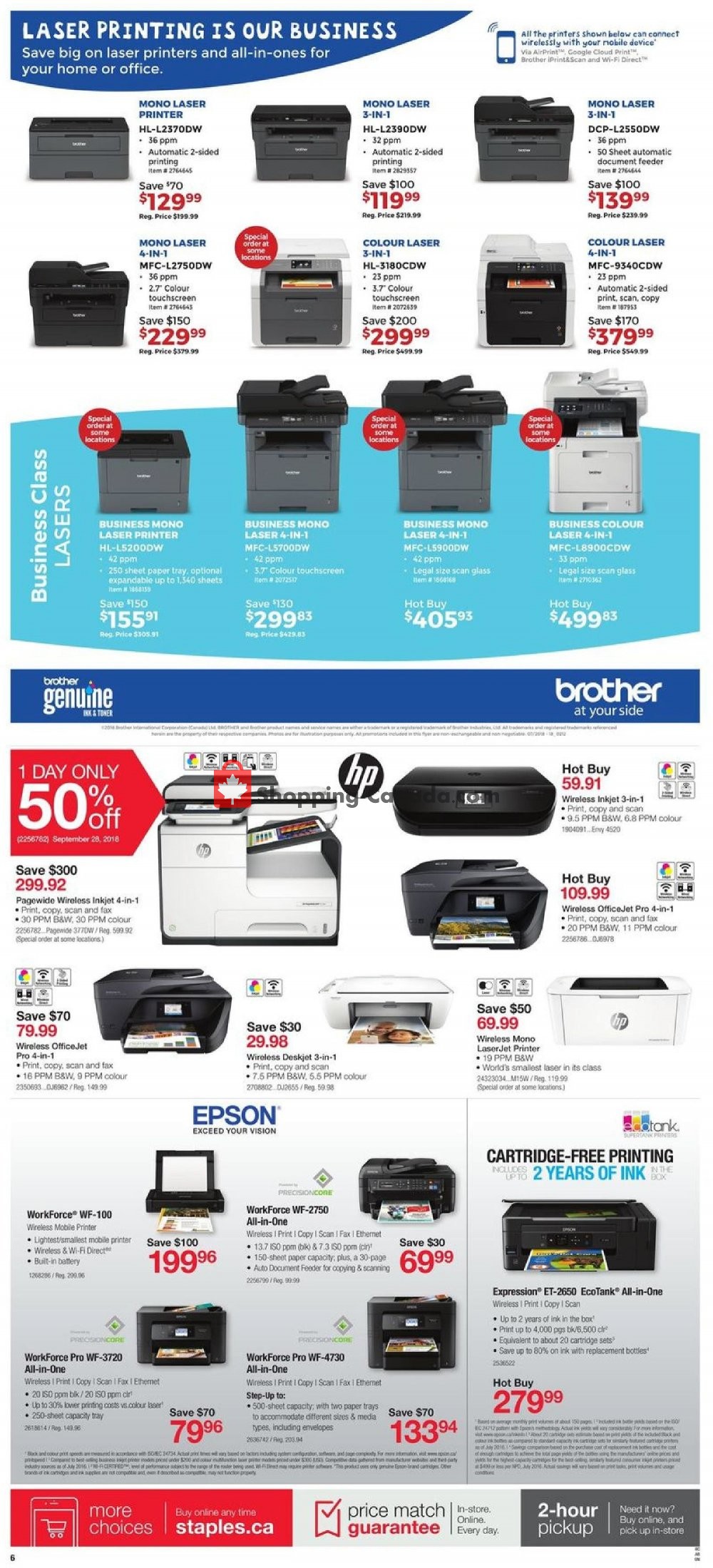 Staples flyer from Wednesday September 26, 2018 to Tuesday October 2, 2018 - page 8