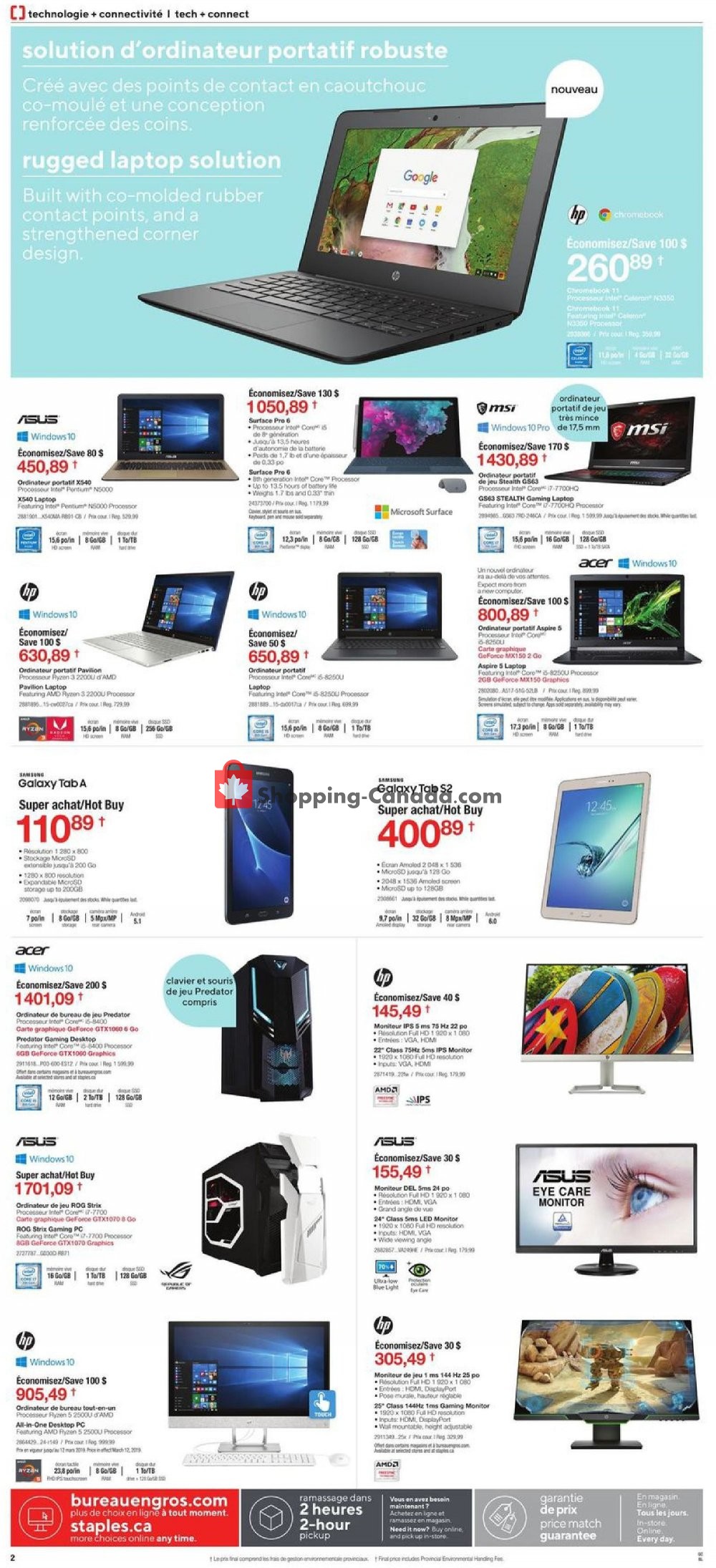 Staples flyer from Wednesday March 6, 2019 to Tuesday March 19, 2019 - page 3