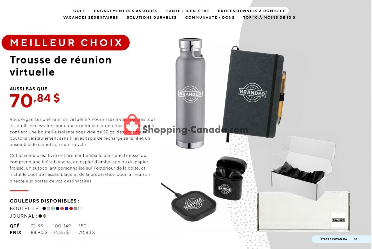 Staples flyer from Monday May 17, 2021 to Thursday September 30, 2021 - page 33