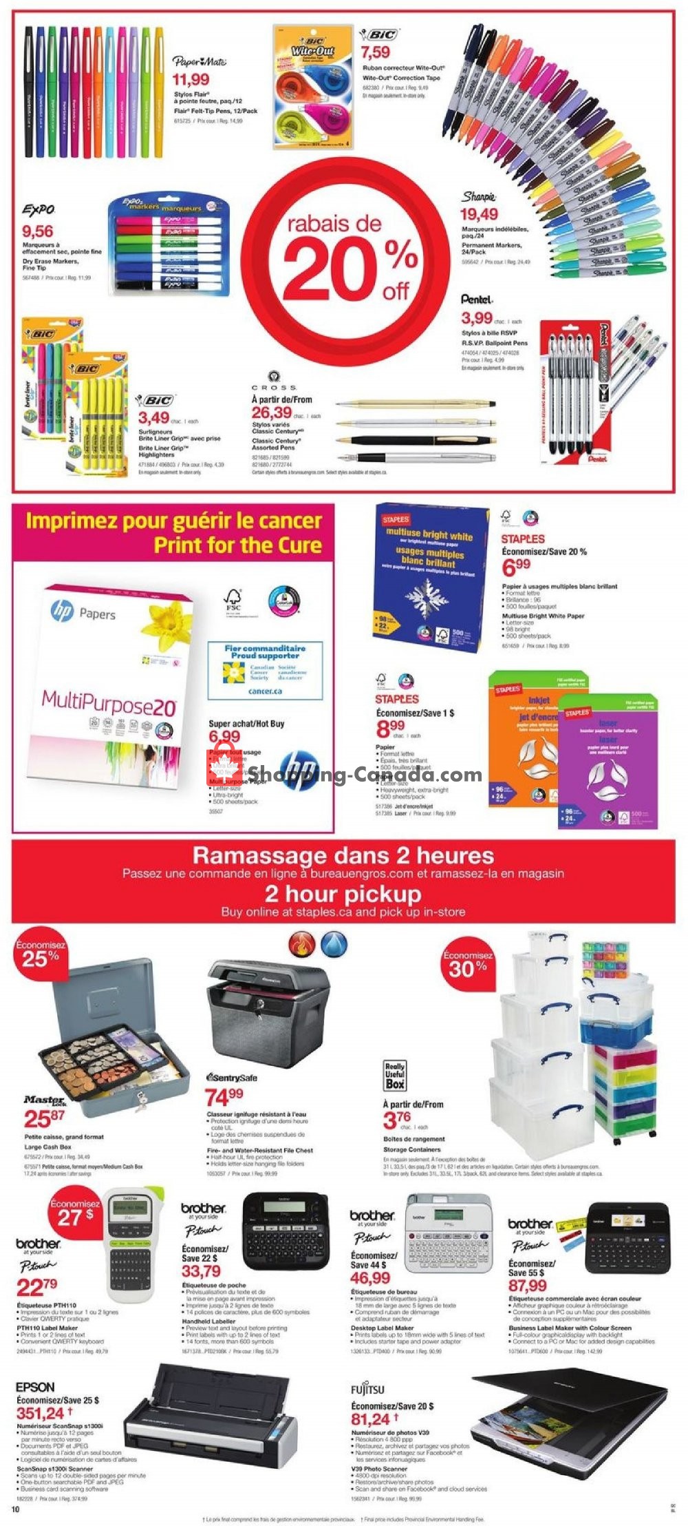Staples flyer from Wednesday October 10, 2018 to Tuesday October 23, 2018 - page 10
