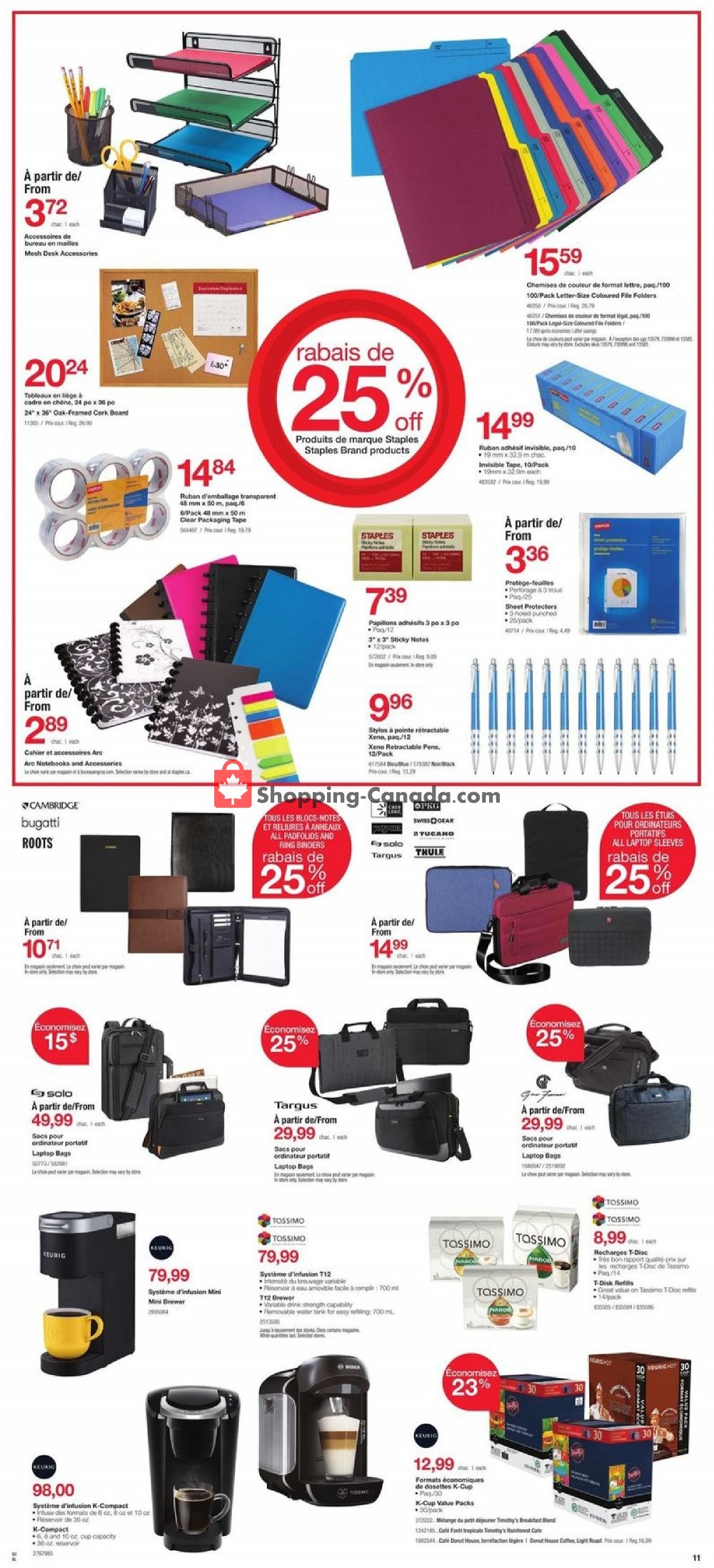 Staples flyer from Wednesday October 10, 2018 to Tuesday October 23, 2018 - page 11