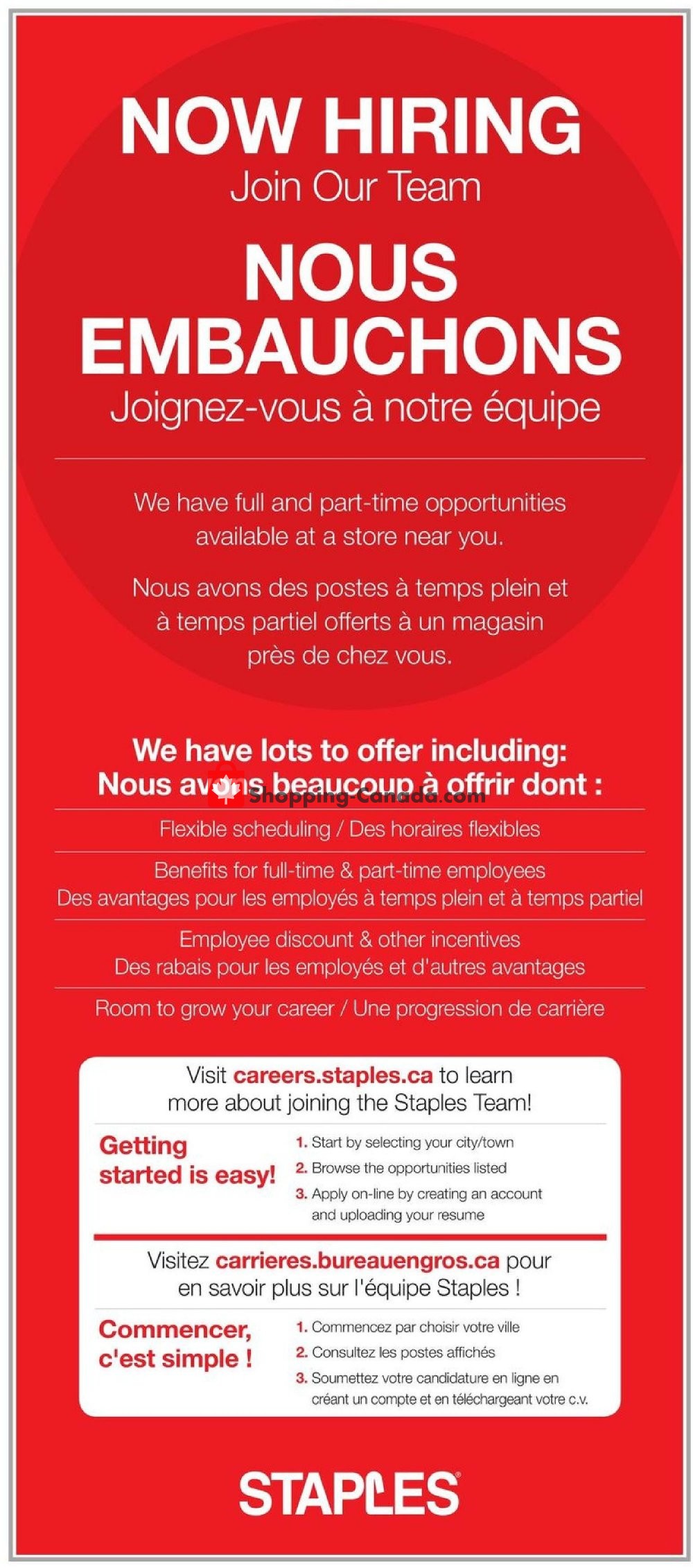 Staples flyer from Thursday October 25, 2018 to Tuesday November 20, 2018 - page 1